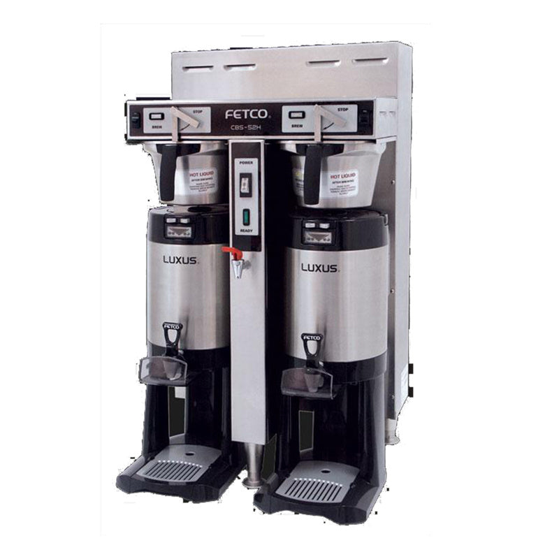 Fetco CBS-52H-20 Handle Operated Dual Coffee Brewer Two Gallon